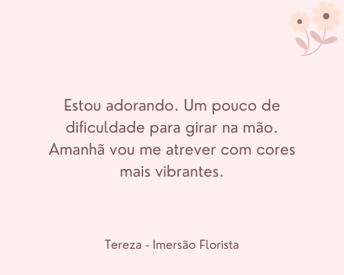 depoimento decorar com flores