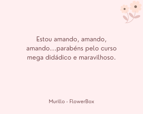 depoimento decorar com flores